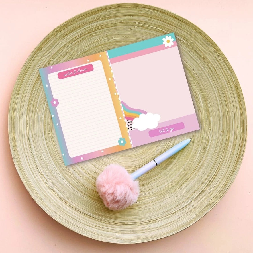 Write It Down, Let It Go" Pastel Notepad