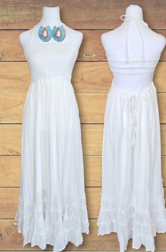 Tiered Hem Maxi Dress