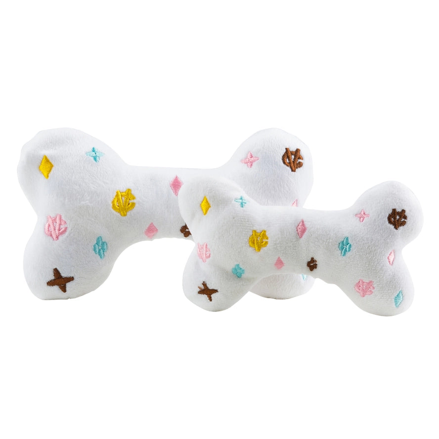 White Chewy Vuiton Dog Toy