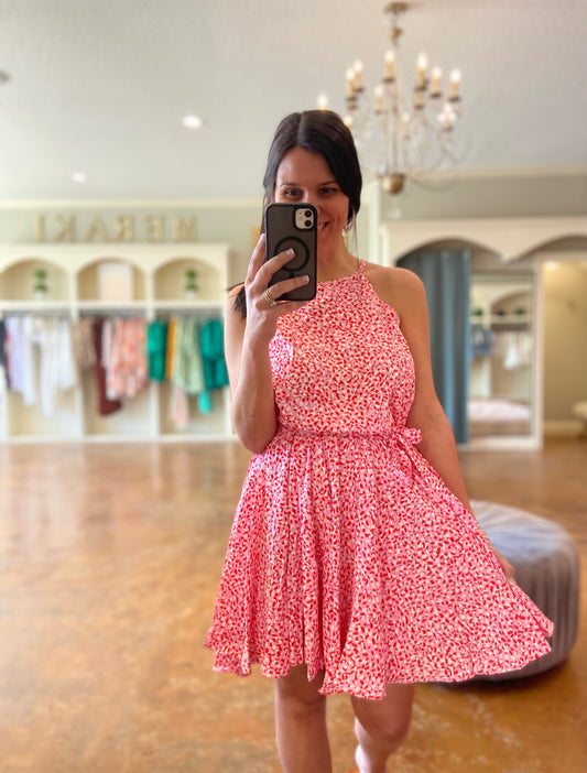 Leopard Pink Dress