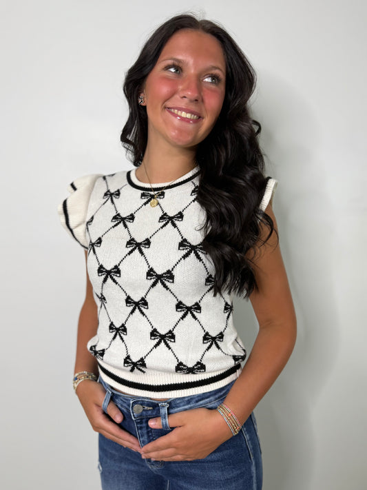 Bow Era Knit Top
