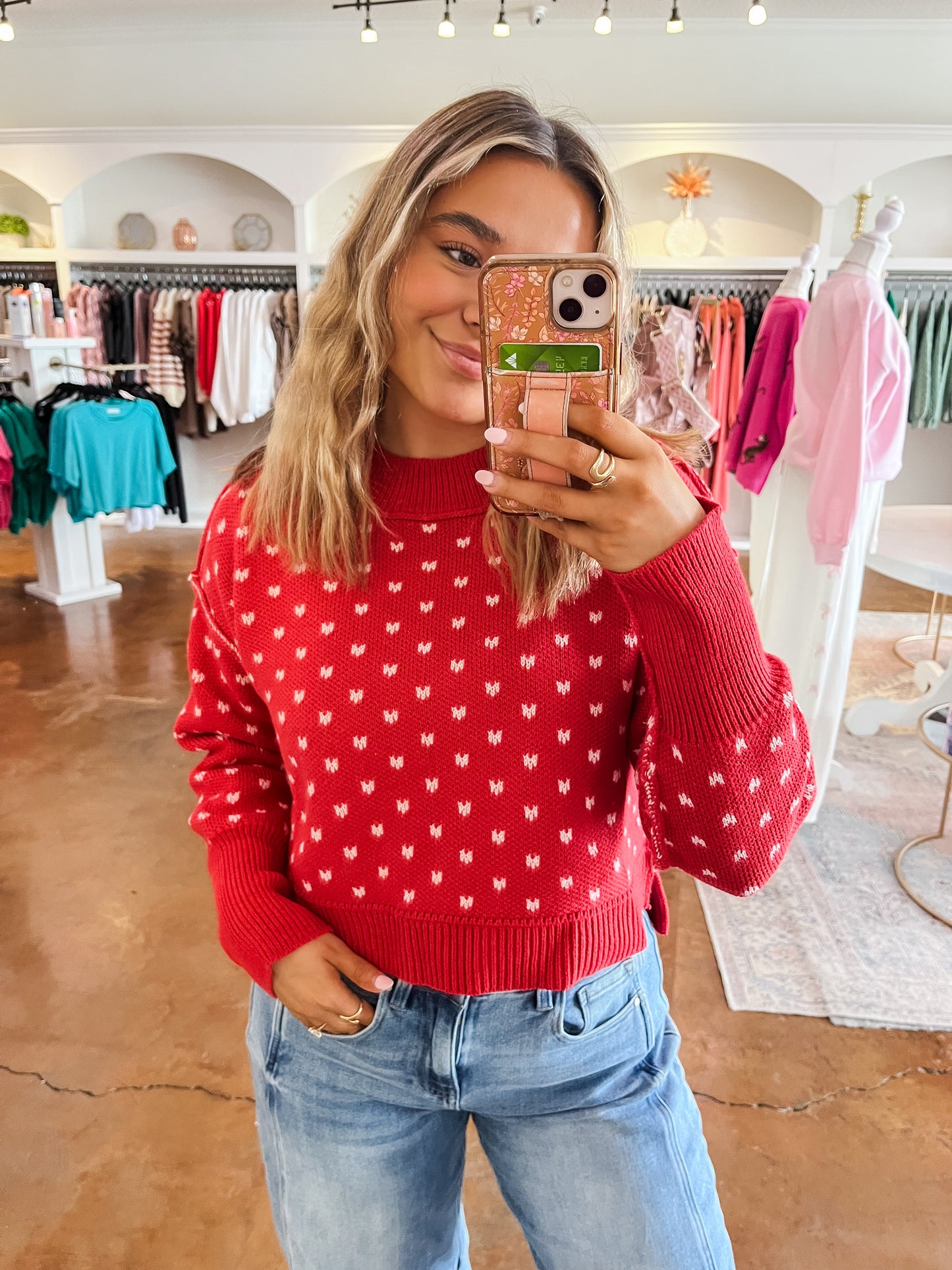 Micro Heart Sweater