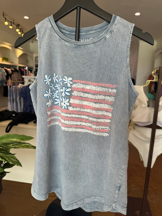 American Flag Graphic Tank