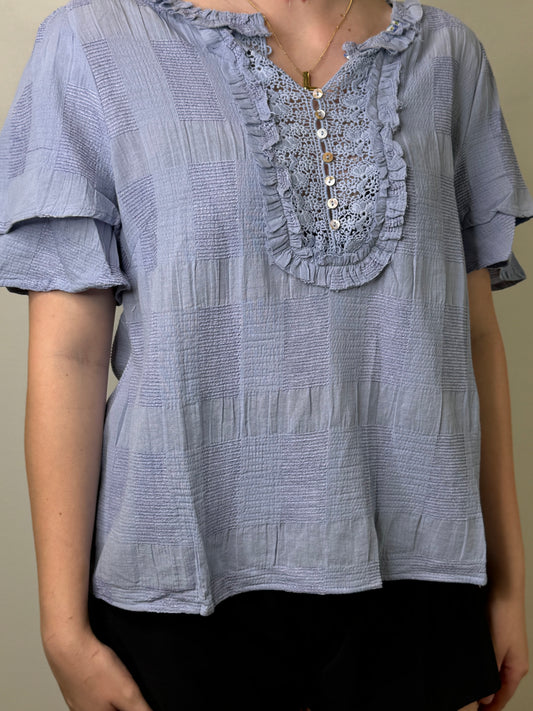 Periwinkle Baby Doll Top