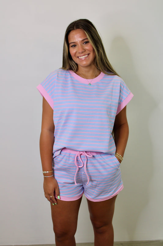 Stay Anchored Top and Shorts Set